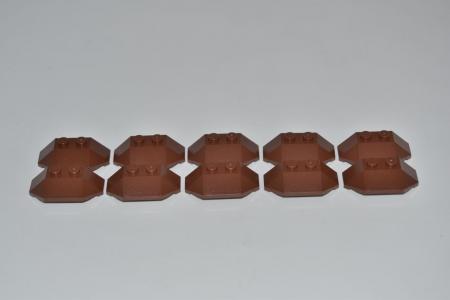 LEGO 10 x FlÃ¼gel rotbraun Reddish Brown Wedge 2x4 Triple 47759