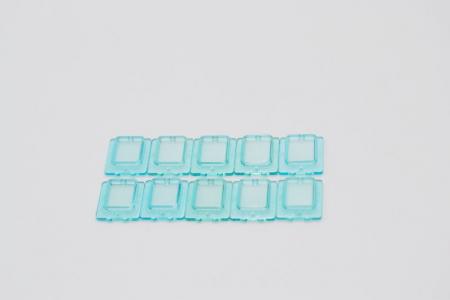 LEGO 10 x Scheibe transparent hellblau Trans-Light Blue Glass Window 1x2x2 4862