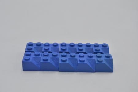 LEGO 10 x Dachstein SchrÃ¤gstein blau Blue Slope 45 2x2 Double Concave 3046