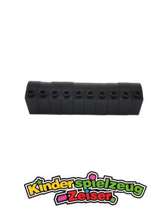 LEGO 10 x Bogenstein Rundstein Baustein schwarz Black Brick 1x3x2 Curved 33243