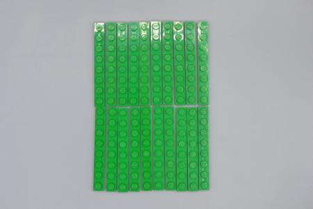 LEGO 20 x Basisplatte Bauplatte grÃ¼n Green Plate 1x8 3460