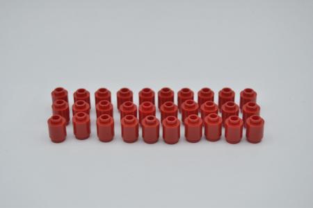 LEGO 30 x Stein offen rund rot Red Brick Round 1x1 Open Stud 3062b