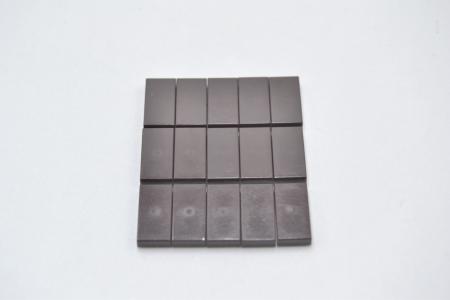LEGO 15 x Fliese Kachel Platte dunkelbraun Dark Brown Tile 1x2 with Groove 3069b