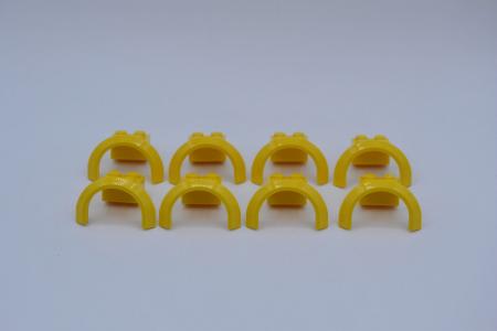 LEGO 8 x Radkasten gelb Yellow Vehicle Mudguard 4x2 1/2x1 2/3 Arch Round 50745