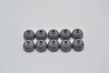 LEGO 10 x Kuppel Dunkles Steingrau Dark Bluish Gray Brick Round 2x2 553