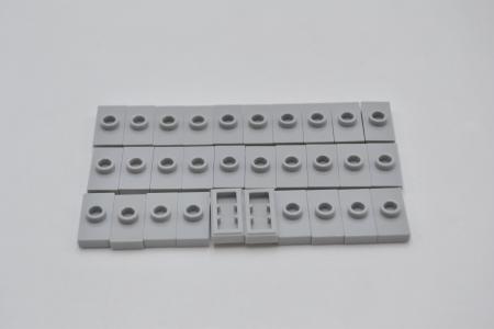 LEGO 30 x Platte m. Noppe neuhell grau Light Bluish Gray Plate 1x2 1 Stud 15573