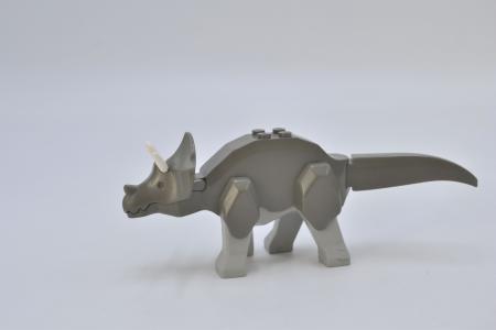 LEGO Dinosaurier alt dunkelgrau Dark Gray Dinosaur Triceratops Horns Tricera02