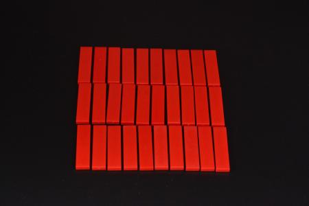 LEGO 30 x Fliesen Fliese Kachel Platte glatt rot Red Tile 1x4 2431