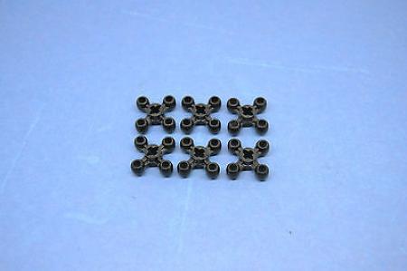 LEGO 6 x Technik Verbinder Zahnrad Kugelzahnrad schwarz black connector 32072