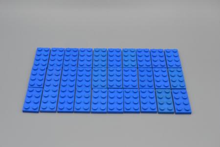 LEGO 30 x Basisplatte 2x4 blau blue basic plate 3020 302023