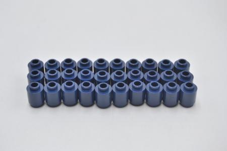 LEGO 30 x Stein offen rund dunkelblau Dark Blue Brick Round 1x1 Open Stud 3062b