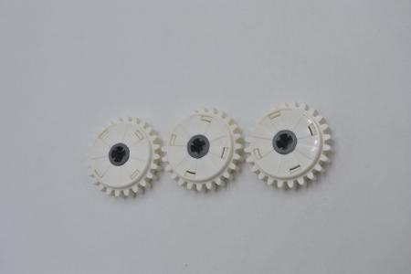 LEGO 3 x ZÃ¤hne 24 Gang Kupplung weiÃŸ White Technic Gear 24 Tooth Clutch 60c01