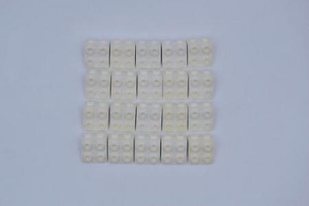 LEGO 20 x Winkel 90° 1x2 Winkelplatte weiß white angle plate 44728 4203147