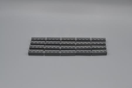 LEGO 20 x Basisstein neues dunkelgrau Dark Bluish Gray Basic Brick 1x4 3010