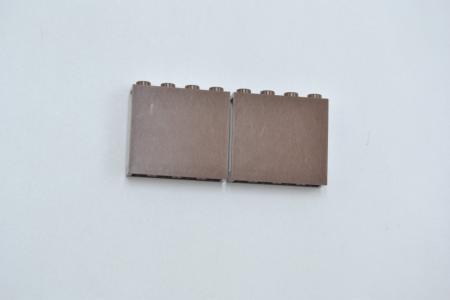 LEGO 2 x Paneele Noppe offen alt braun Brown Panel 1x4x3 Hollow Studs 4215b