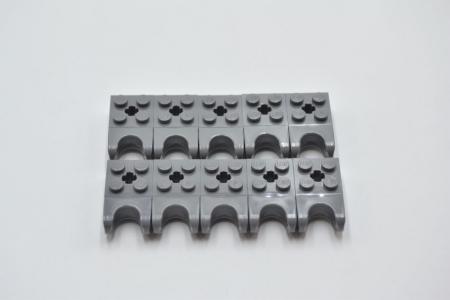 LEGO 10 x Kugelaufnahme neues dunkelgrau Dark Bluish Gray Technic Brick 92013