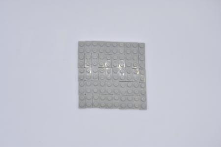 LEGO 50 x Basisplatte Bauplatte althell grau Light Gray Basic Plate 3023