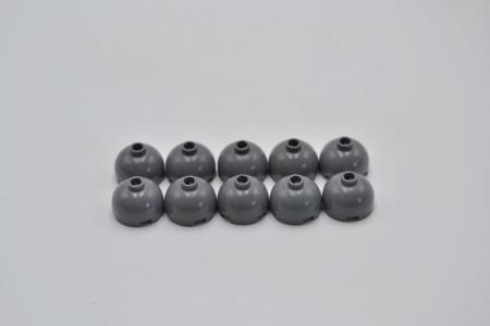 LEGO 10 x Kuppel Dunkles Steingrau Dark Bluish Gray Brick Round 2x2 553