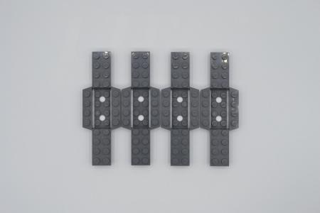 LEGO 4 x Fahrgestell neues dunkelgrau Dark Bluish Gray Base 4x12x3/4 52036