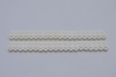 LEGO 20 x Winkel Konverter weiÃŸ White Plate 2x2x2/3 2 Studs on Side 99206