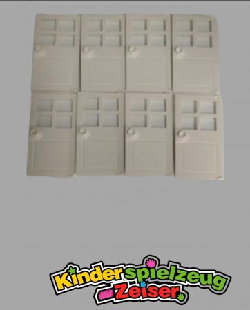 LEGO 8 x TÃ¼r mit Griff weiÃŸ White Door 1x4x6 with 4 Panes and Stud Handle 60623