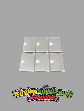 LEGO 6 x TÃ¼r transparent klar Trans-Clear Door 1x4x6 with Stud Handle 60616