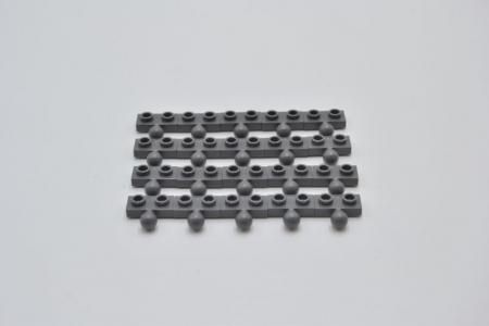 LEGO 20 x Platte Kugelgelenk neues dunkelgrau Dark Bluish Gray Plate 1x2 14417