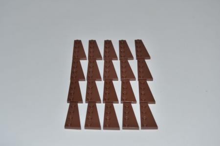 LEGO 20 x FlÃ¼gelplatte rechts rotbraun Reddish Brown Plate 4x2 Right 41769