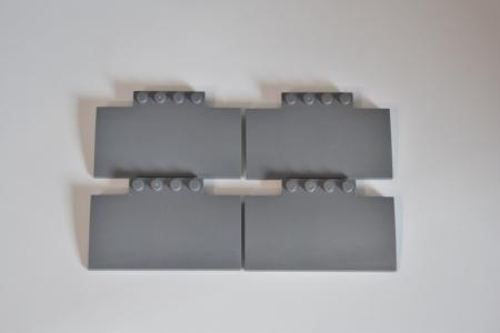 LEGO 4 x SchrÃ¤gstein neues dunkelgrau Dark Bluish Gray Slope Curv. 5x8x2/3 15625