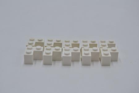 LEGO 10 x Eckstein Basisstein Winkel weiÃŸ White Brick 2x2 Corner 2357 