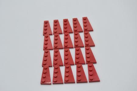 LEGO 20 x FlÃ¼gelplatte rechts rot Red Wedge Plate 4x2 Right 41769