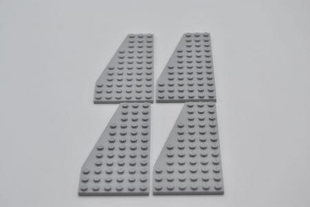 LEGO 4 x FlÃ¼gelplatte links neuhell grau Light Bluish Gray Plate 12x6 Left 30355