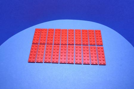 LEGO 20 x Basisplatte 2x6 rot red basic plate 3795 379521