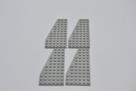 LEGO 4 x FlÃ¼gelplatte links althell grau Light Gray Wedge Plate 12x6 Left 30355