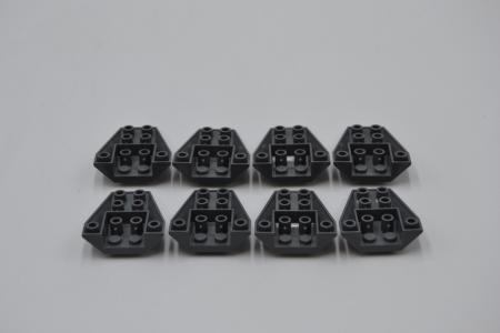 LEGO 8 x Keilstein neues dunkelgrau Dark Bluish Gray Wedge 4x4 Connection 4855