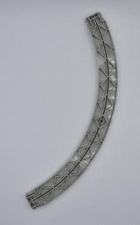 LEGO Schiene Kurve lang althell grau Light Gray Monorail Track Curve Long 2672
