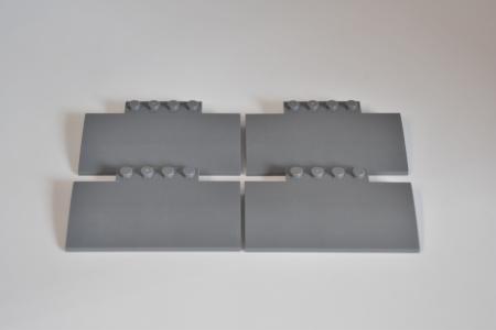 LEGO 4 x SchrÃ¤gstein neues dunkelgrau Dark Bluish Gray Slope Curv. 5x8x2/3 15625