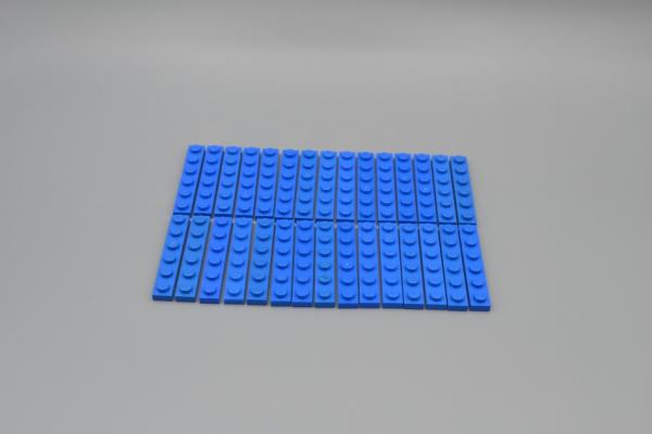 LEGO 30 x Basisplatte 1x6 blau blue basic plate 3666 366623