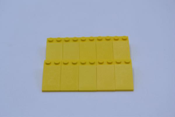 LEGO 10 x Dachstein SchrÃ¤gstein Dachziegel gelb Yellow Slope 18 4x2 30363