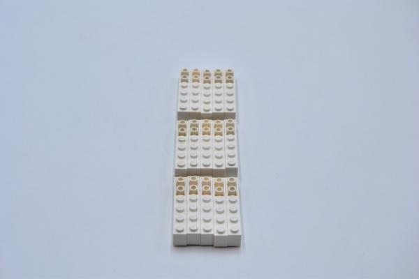 LEGO 15 x Dachstein invers weiÃŸ White Slope Curved 6x1 Inverted 42023 4160403