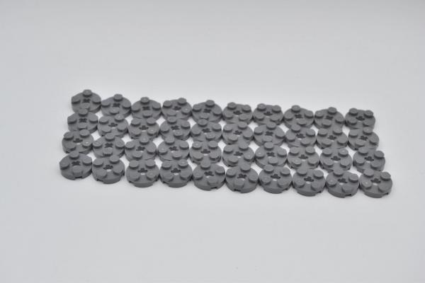 LEGO 40 x Platte rund neues dunkelgrau Dark Bluish Gray Plate Round 2x2 4032 