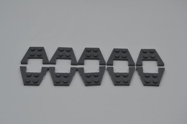 LEGO 10 x FlÃ¼gelplatte neues dunkelgrau Dark Bluish Gray Wedge Plate 3x4 48183