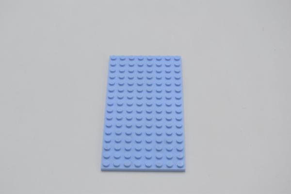 LEGO Basisplatte Grundplatte Bauplatte Bright Light Blue Basic Plate 8x16 92438