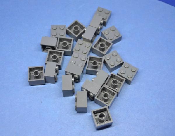 LEGO 25 x Basisstein neues dunkelgrau Dark Bluish Gray Brick 2x2 3003