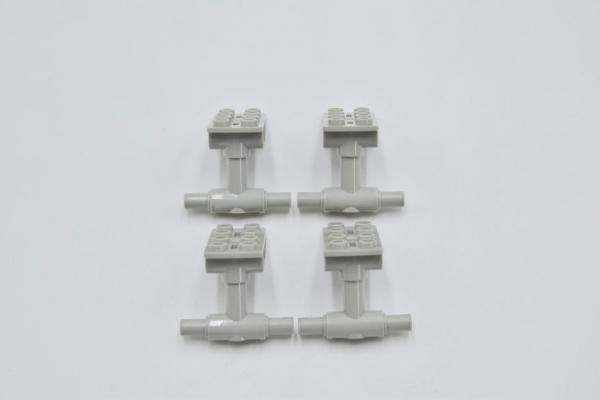 LEGO 4 x Flugzeug Fahrwerk althell grau Light Gray Plate Modified 2x4 42608