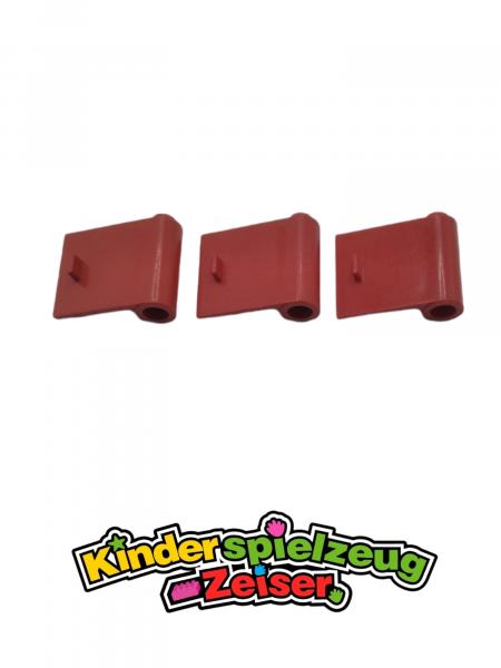 LEGO 3 x TÃ¼r TÃ¼rblatt rechts rot Red Door 1x3x2 Right with Thin Handle 3188a