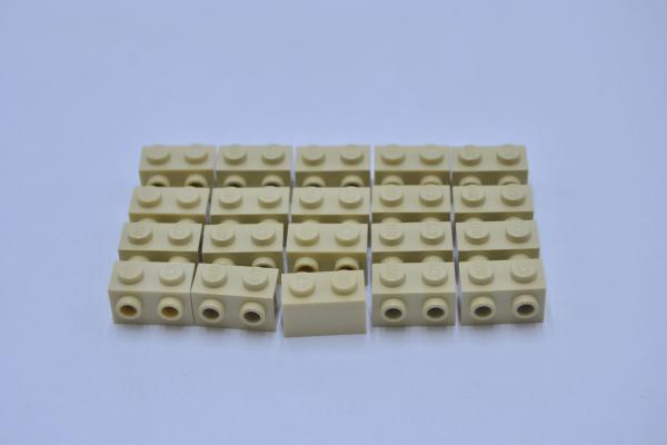 LEGO 20 x Konverter beige Tan Brick Modified 1x2 with Studs on 1 Side 11211