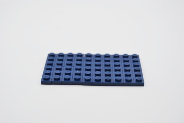 LEGO 20 x Basisplatte dunkelblau Dark Blue Basic Plate 1x3 3623 4177735