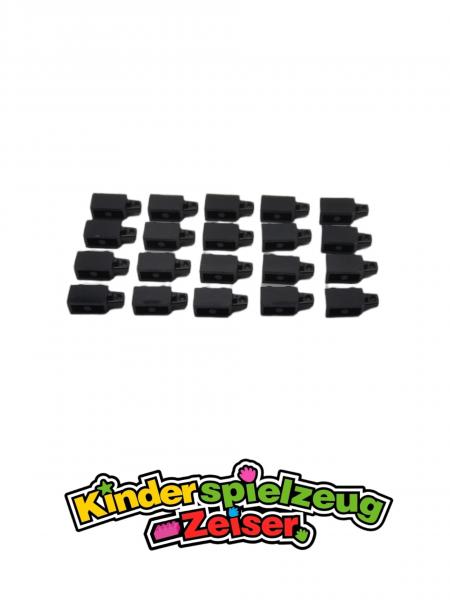 LEGO 20 x Schanier schwarz Black Hinge Brick 1x2 Locking 1 Finger Vertical 30364