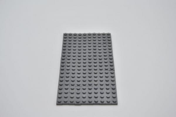 LEGO 50 x Basisplatte neues dunkelgrau Dark Bluish Gray Plate 1x4 3710 